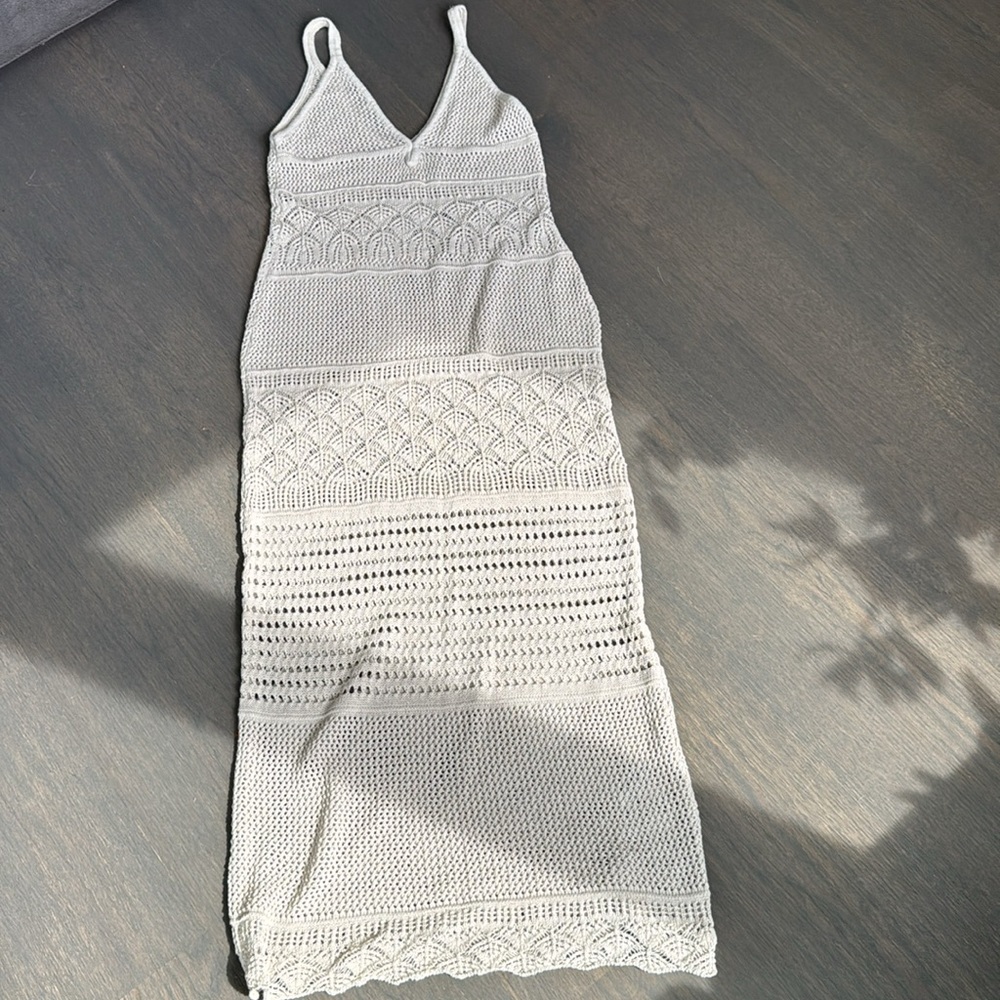Oysho Crochet Knit Maxi Dress. Size Xs. View 5